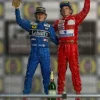 Ayrton Senna and Alain Prost Deluxe Signed by Alain Prost Version - The Last Podium - Art Scale 1/10 - Iron Studios