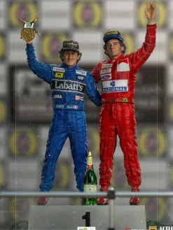 Ayrton Senna and Alain Prost Deluxe Signed by Alain Prost Version - The Last Podium - Art Scale 1/10 - Iron Studios