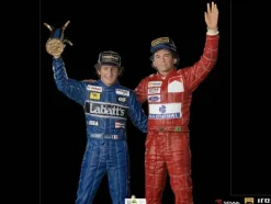 Ayrton Senna and Alain Prost Deluxe Signed by Alain Prost Version - The Last Podium - Art Scale 1/10 - Iron Studios