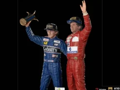 Ayrton Senna and Alain Prost Deluxe Signed by Alain Prost Version - The Last Podium - Art Scale 1/10 - Iron Studios