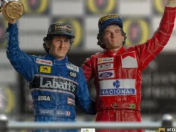 Ayrton Senna and Alain Prost Deluxe Signed by Alain Prost Version - The Last Podium - Art Scale 1/10 - Iron Studios