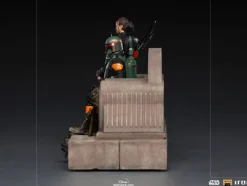 Boba Fett and Fennec Shand on Throne Deluxe - Star Wars: The Mandalorian - Art Scale 1/10 - Iron Studios