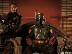 Boba Fett and Fennec Shand on Throne Deluxe - Star Wars: The Mandalorian - Art Scale 1/10 - Iron Studios