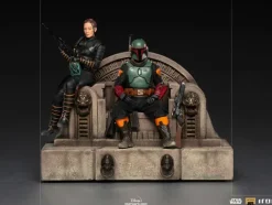 Boba Fett and Fennec Shand on Throne Deluxe - Star Wars: The Mandalorian - Art Scale 1/10 - Iron Studios