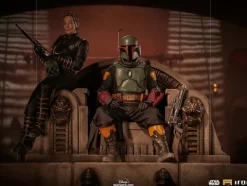 Boba Fett and Fennec Shand on Throne Deluxe - Star Wars: The Mandalorian - Art Scale 1/10 - Iron Studios