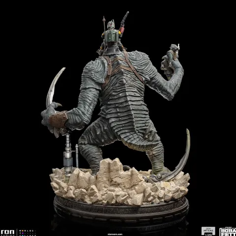 Boba Fett and Rancor - Star Wars: The Book of Boba Fett - Demi Art Scale 1/20 - Iron Studios