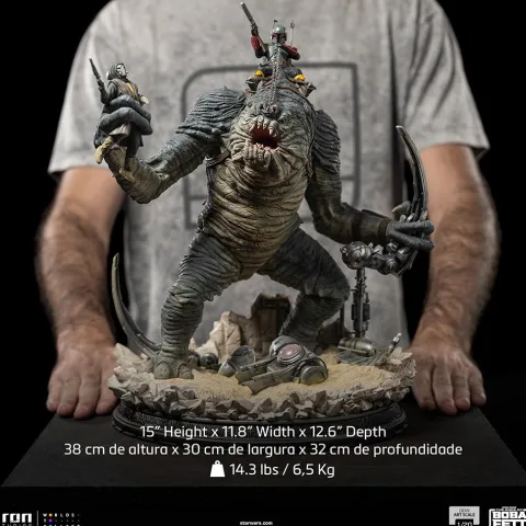 Boba Fett and Rancor - Star Wars: The Book of Boba Fett - Demi Art Scale 1/20 - Iron Studios