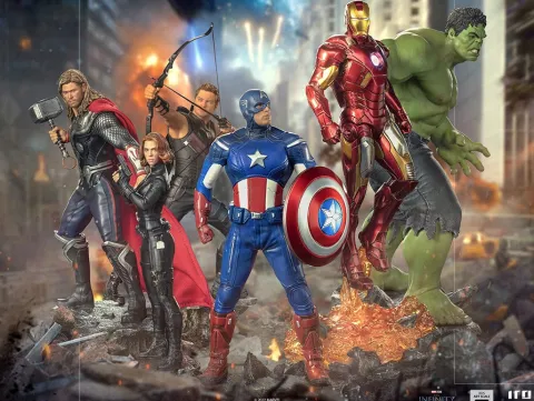 Captain America (Battle of New York) - The Infinity Saga - BDS Art Scale 1/10 - Iron Studios