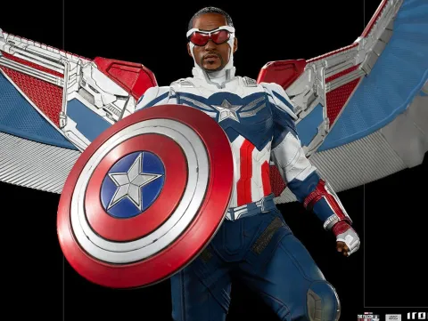 Captain America Sam Wilson (Open Wings Version) - The Falcon and the Winter Soldier - Legacy Replica 1/4 - Iron Studios
