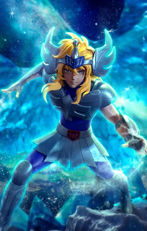 Cygnus Hyoga Deluxe - Saint Seiya - Art Scale 1/10 - Iron Studios