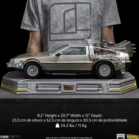 Delorean Back to the Future Art Scale 1/10 Iron Studios