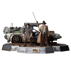Delorean Full Set Deluxe Back to the Future III Art Scale 1/10 Iron Studios