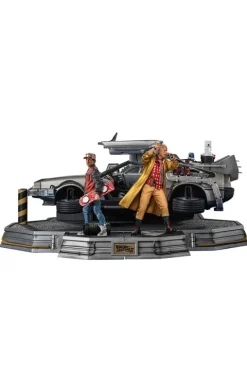 Delorean Full Set Deluxe Back to the Future II Art Scale 1/10 Iron Studios