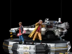Delorean Full Set Deluxe Back to the Future II Art Scale 1/10 Iron Studios