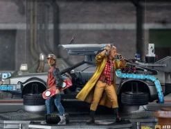Delorean Full Set Deluxe Back to the Future II Art Scale 1/10 Iron Studios
