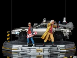 Delorean Full Set Deluxe Back to the Future II Art Scale 1/10 Iron Studios