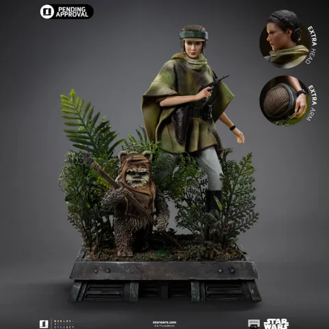 Digital Pre-Order - Statue Leia and Wicket - Star Wars Episode VI - Art Scale 1/10 - Iron Studios