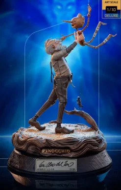 Geppetto & Pinocchio Deluxe - (Signed Version) - Pinocchio - Art Scale 1/10 - Iron Studios
