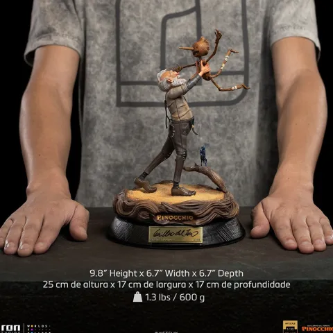 Geppetto & Pinocchio Deluxe - (Signed Version) - Pinocchio - Art Scale 1/10 - Iron Studios