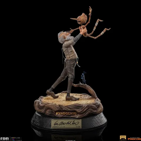 Geppetto & Pinocchio Deluxe - (Signed Version) - Pinocchio - Art Scale 1/10 - Iron Studios
