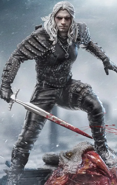 Geralt of Rivia - The Witcher - BDS Art Scale 1/10 - Iron Studios