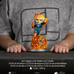 Human Torch (Blue Suit version) The Fantastic Four: First Steps Minico Iron Studios