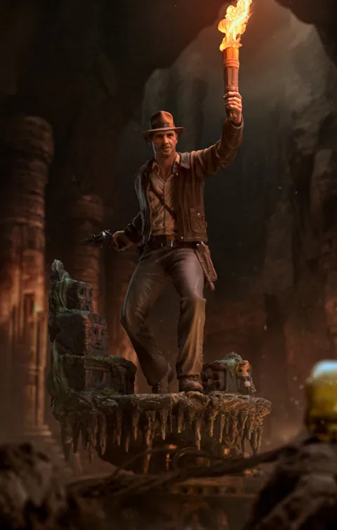 Indiana Jones Deluxe Indiana Jones Art Scale 1/10 Iron Studios