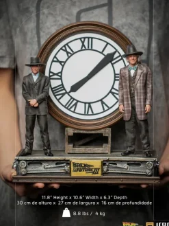 Marty and Doc at the Clock Back to the Future Art Scale 1/10 Iron Studios