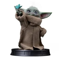 Pre-Order - Statue Grogu Butterfly Wonder - Mandalorian and Grogu Movie - Grogu Collection - Iron Studios