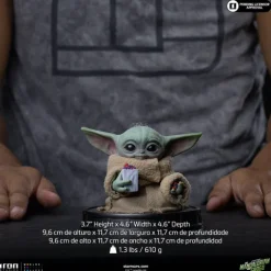 Pre-Order - Statue Grogu Popcorn Time - Mandalorian and Grogu Movie - Grogu Collection - Iron Studios