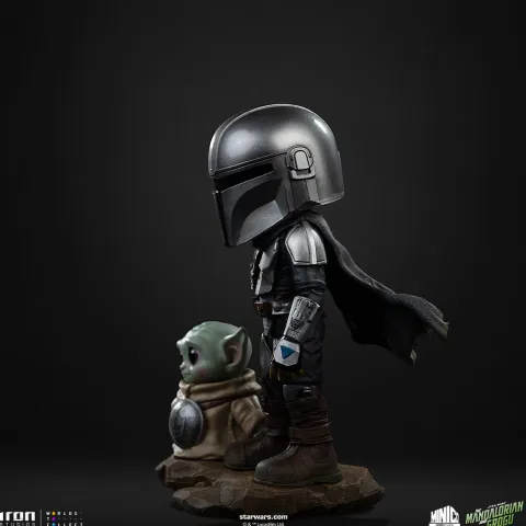 Pre-Order - Statue Mandalorian and Grogu - The Mandalorian and Grogu Movie - MiniCo - Iron Studios