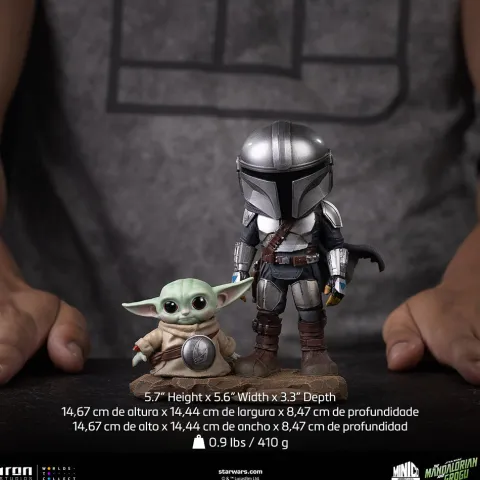 Pre-Order - Statue Mandalorian and Grogu - The Mandalorian and Grogu Movie - MiniCo - Iron Studios