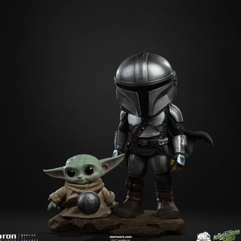 Pre-Order - Statue Mandalorian and Grogu - The Mandalorian and Grogu Movie - MiniCo - Iron Studios