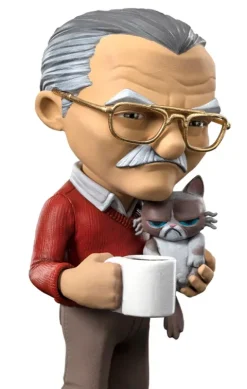 Stan Lee with Grumpy Cat - Pow - Minico - Iron Studios