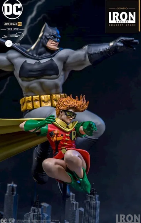 Statue Batman & Robin Deluxe By Frank Miller - The Dark Knight Returns - Art Scale 1/10 - Iron Studios