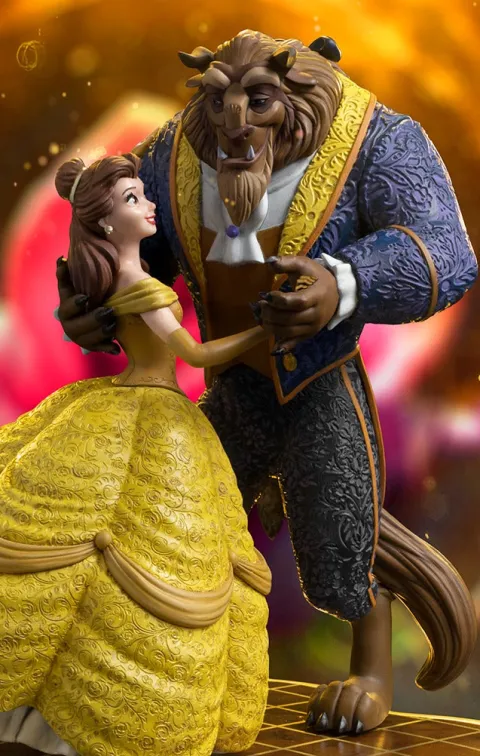 Statue Beauty and The Beast 100 Years Version Disney 100th Beauty and The Beast Art Scale 1/10 Iron Studios