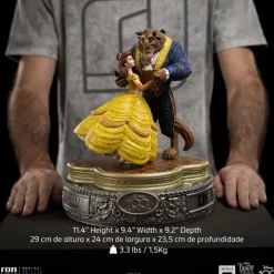 Statue Beauty and The Beast 100 Years Version Disney 100th Beauty and The Beast Art Scale 1/10 Iron Studios