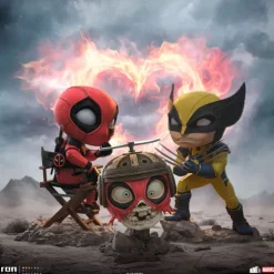 Statue Deadpool, Wolverine and Headpool Deadpool & Wolverine Minico Iron Studios
