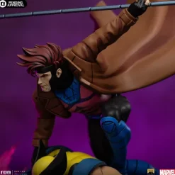Statue Gambit and Wolverine X-Men '97 Art Scale 1/10 Iron Studios