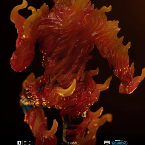 Statue Human Torch (Blue Suit Variant) - Fantastic Four - Art Scale 1/10 - Iron Studios