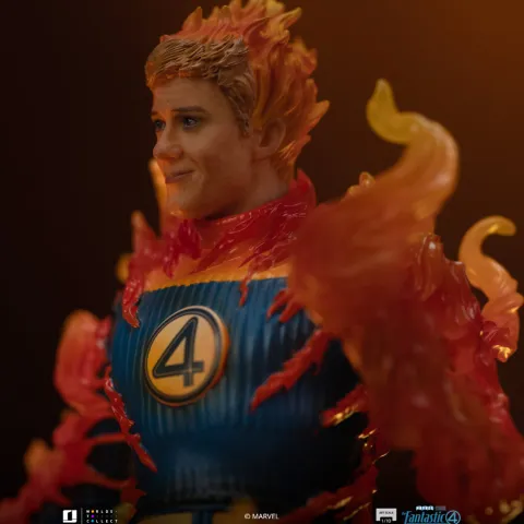 Statue Human Torch (Blue Suit Variant) - Fantastic Four - Art Scale 1/10 - Iron Studios