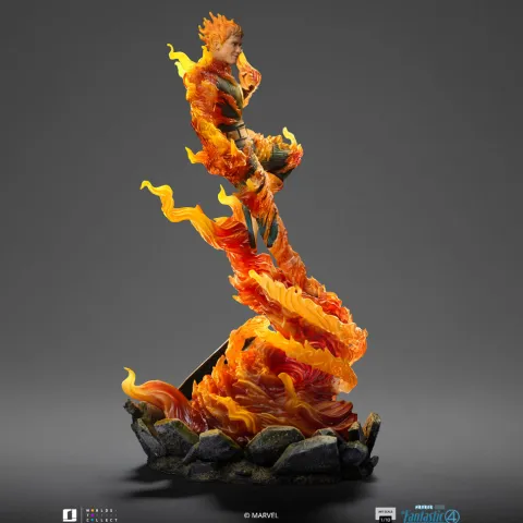 Statue Human Torch (Blue Suit Variant) - Fantastic Four - Art Scale 1/10 - Iron Studios