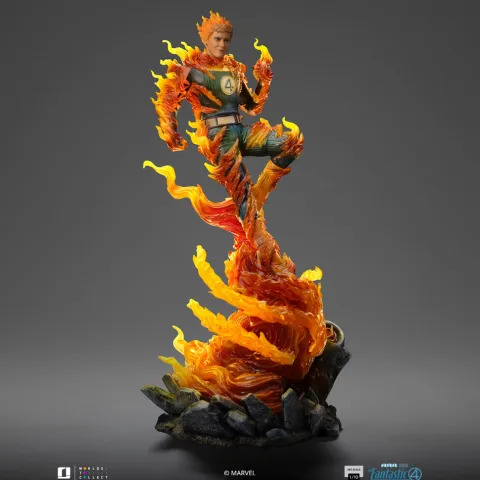 Statue Human Torch (Blue Suit Variant) - Fantastic Four - Art Scale 1/10 - Iron Studios