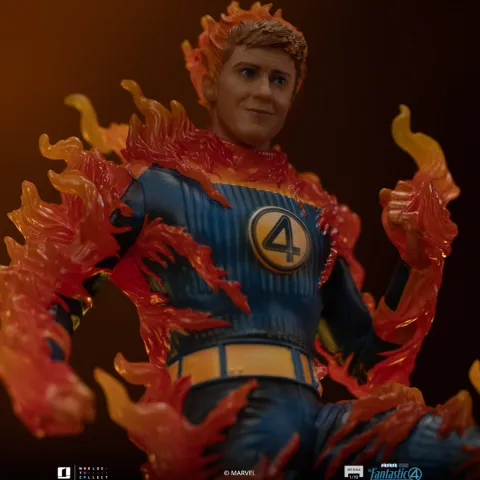 Statue Human Torch (Blue Suit Variant) - Fantastic Four - Art Scale 1/10 - Iron Studios
