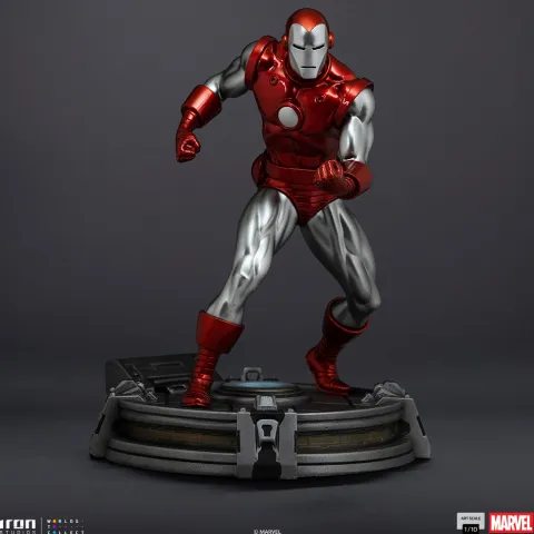 Statue Iron Man Red & Chrome - Marvel Comics - Art Scale 1/10 - Iron Studios