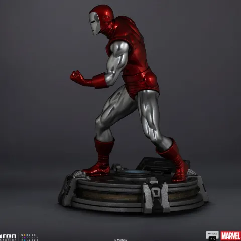 Statue Iron Man Red & Chrome - Marvel Comics - Art Scale 1/10 - Iron Studios