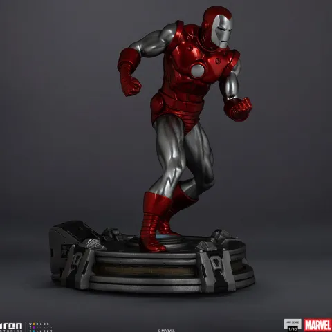 Statue Iron Man Red & Chrome - Marvel Comics - Art Scale 1/10 - Iron Studios
