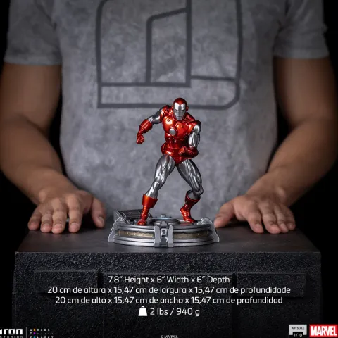 Statue Iron Man Red & Chrome - Marvel Comics - Art Scale 1/10 - Iron Studios