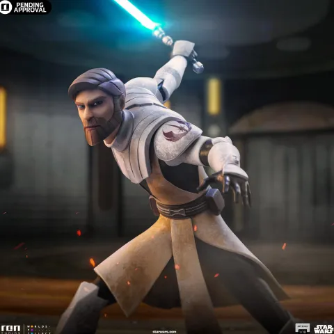 Statue Obi-Wan Kenobi – Star Wars: Clone Wars - Art Scale 1/10 - Iron Studios