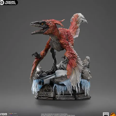 Statue Pyroraptor. Jurassic World: Dominion Art Scale 1/10 Iron Studios